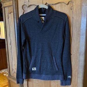 Tracksmith Emil Shawl Merino Wool Henley sweater in great condition!
